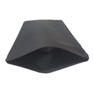 Black Kraft paper Doypacks with One-Way-Valve