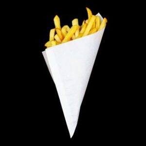 Paper Cone Pouches - White