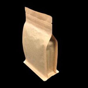 Flat bottom bag with one-way-valve