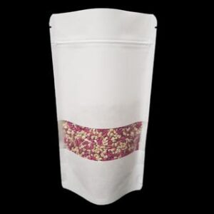 White Kraft Paper Doypack with Window